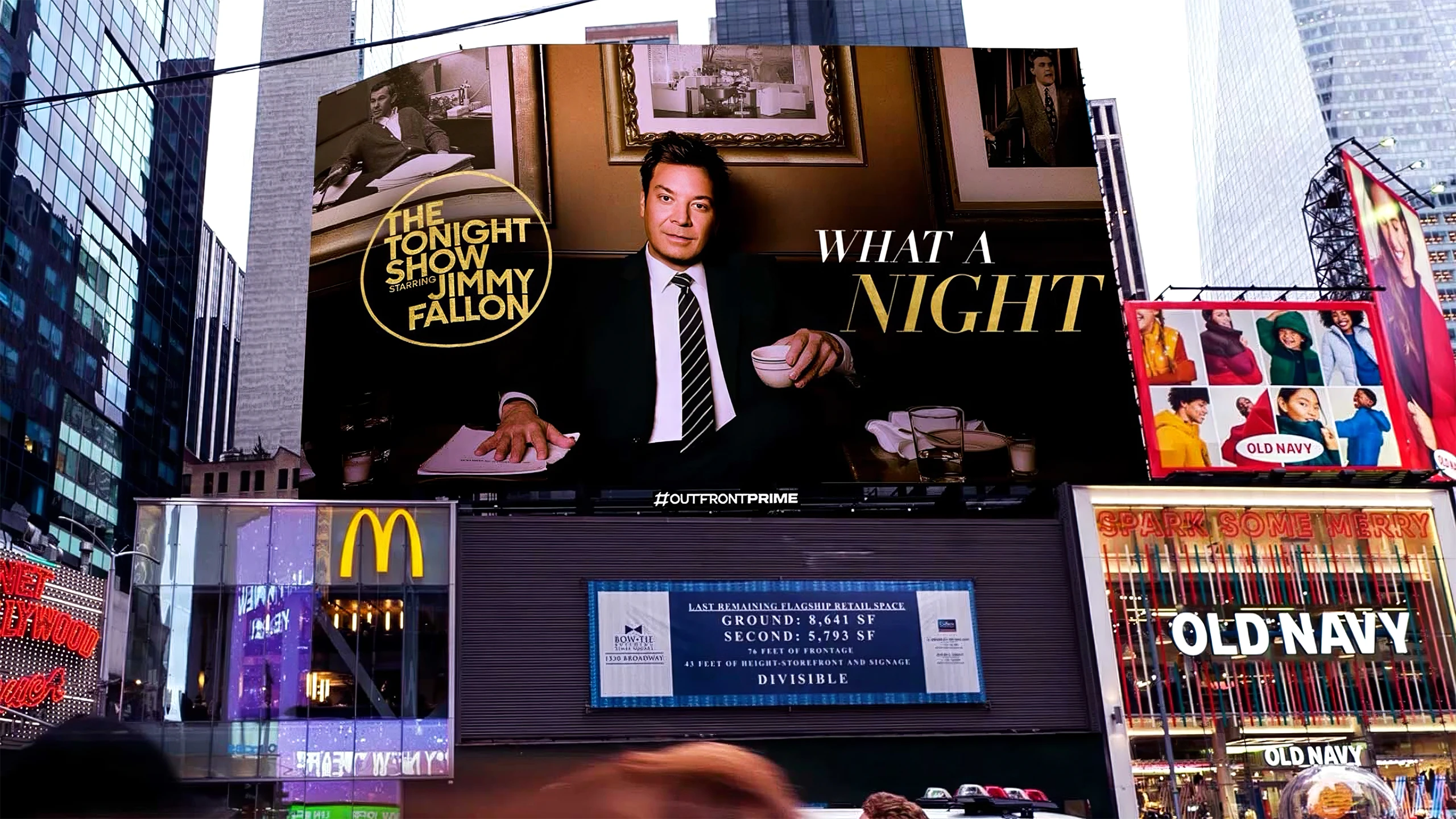 Jimmy Fallon · Tonight Show Times Square DOOH
