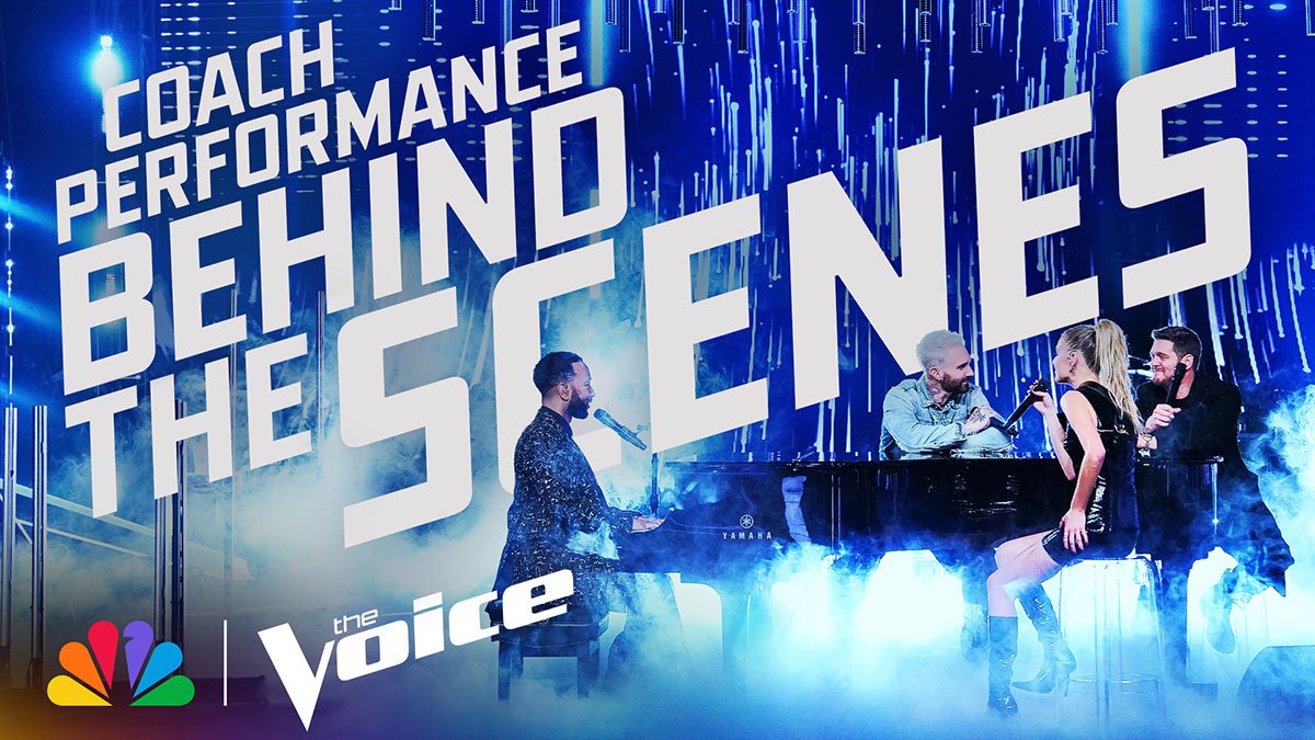 NBC Social & Thumbnails · The Voice Coach Performance BTS thumbnail design